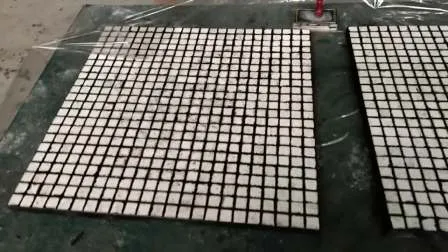 Ceramic Skirting Lining Tiles Alumina Ceramic Brick Inserts in Vulcanized Rubber Compound 