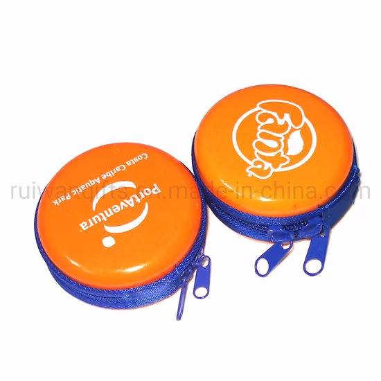 Custom Design Round Metal Coin Pruse with Logo Printing