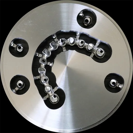 Dental Cadcam System 5axis Milling Machine Forzirconia Crown Bridge and Monolithic Crown