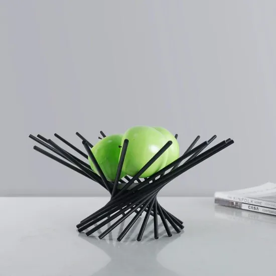 Modern Simple Metal Lines Spread Fruit Basin 